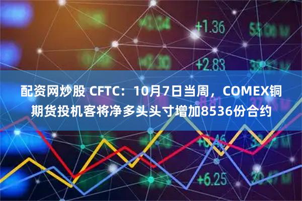 配资网炒股 CFTC：10月7日当周，COMEX铜期货投机客将净多头头寸增加8536份合约